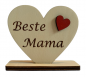 Preview: Herz aus Holz gelasert "Beste Mama".